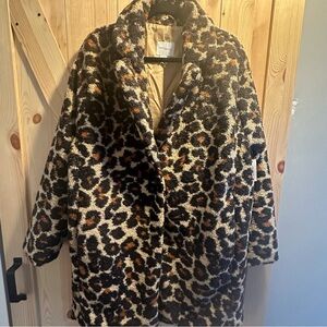 Daily Ritual Cheetah Print Jacket - L